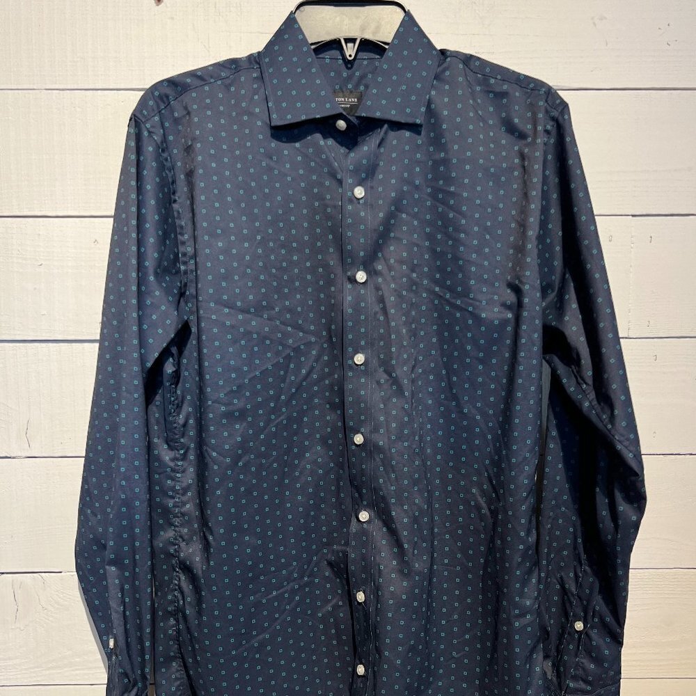 Alton Lane Tailored Fit Button Down Shirt- Medium